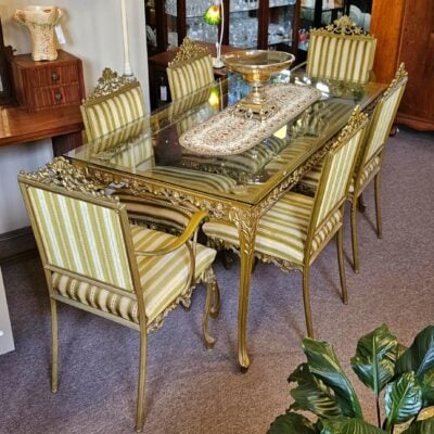 RETRO ALUMINUM DINING SUITE