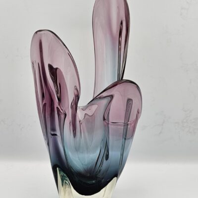 IWATSU HINERI ART GLASS VASE
