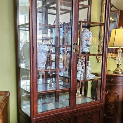 ASIAN ROSEWOOD DISPLAY CABINET