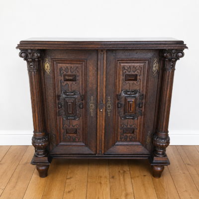 OAK 2 DOOR FRENCH SIDEBOARD