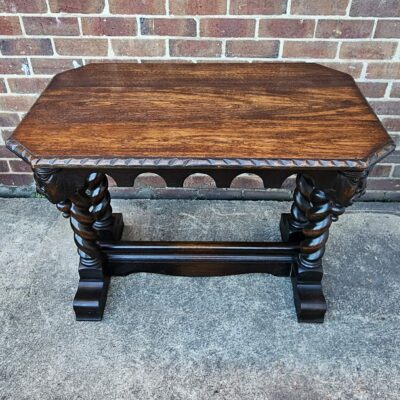 OAK JACOBEAN HALL TABLE