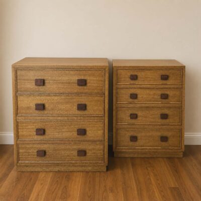 MCM PAIR RETRO BEDSIDE CABINETS