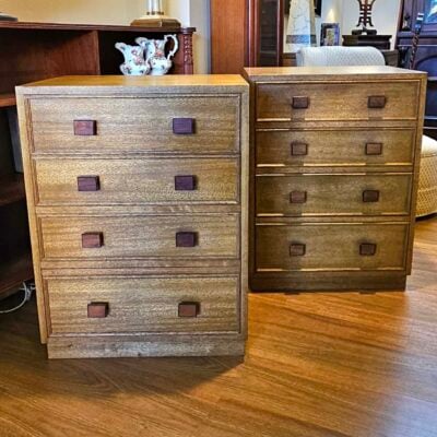 MCM PAIR RETRO BEDSIDE CABINETS