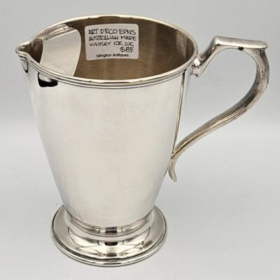 CRUSADER SILVER ART DECO ICE WATER JUG