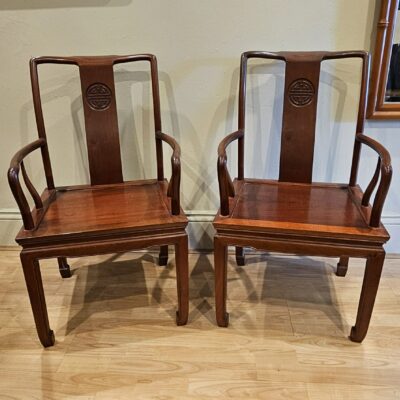CHINESE ROSEWOOD CARVER CHAIR