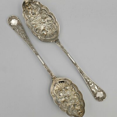VICTORIAN EPNS BERRY SPOONS