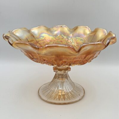 AUSTRALIAN CARNIVAL GLASS EMU COMPORT