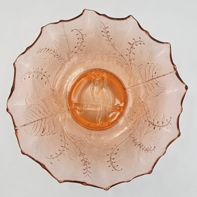 AUSTRALIAN CARNIVAL GLASS KOOKABURRA PINK