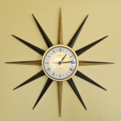 STARBURST CLOCK RETRO BADUF GERMANY