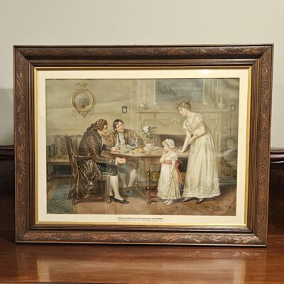 PEARS FRAMED PRINT TEMPTED BUT SHY