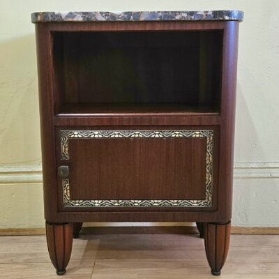 FRENCH ART DECO BEDSIDE CABINET SIDE TABLE