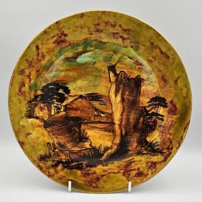 AUSTRALIAN POTTERY PLATE CLELAND CONSERVATION PARK